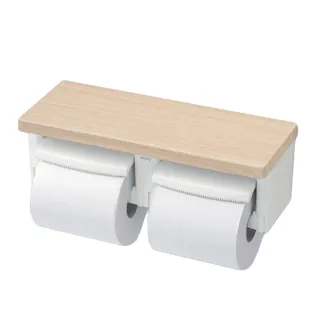 棚付二連紙巻器 ライトウッドN YH600FMR#EL