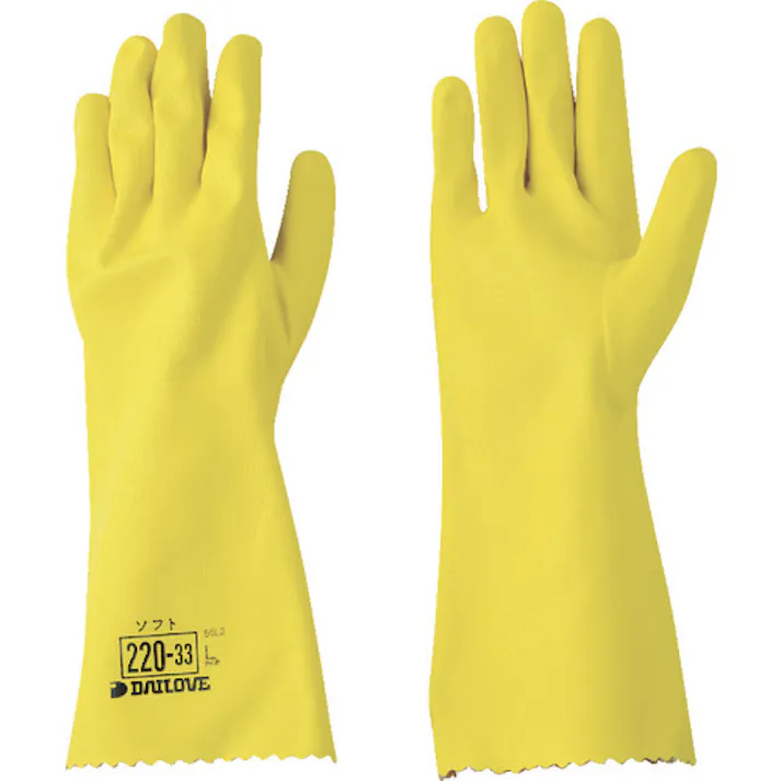 【CAINZ-DASH】ダイヤゴム 耐油用手袋 ダイローブ220-33(L) D220-33-L【別送品】