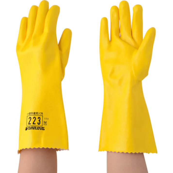 【CAINZ-DASH】ダイヤゴム 耐溶剤用手袋 ダイローブ223(M) D223-M【別送品】
