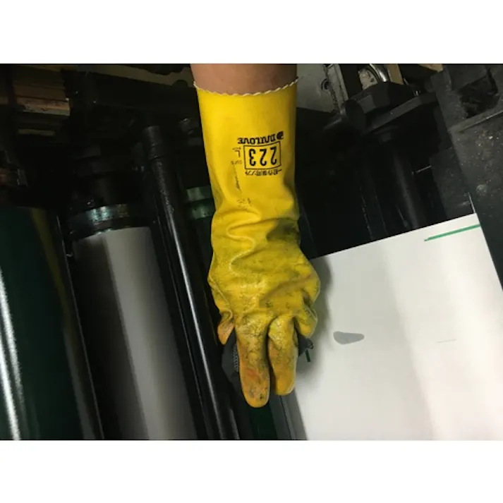 【CAINZ-DASH】ダイヤゴム 耐溶剤用手袋 ダイローブ223(L) D223-L【別送品】