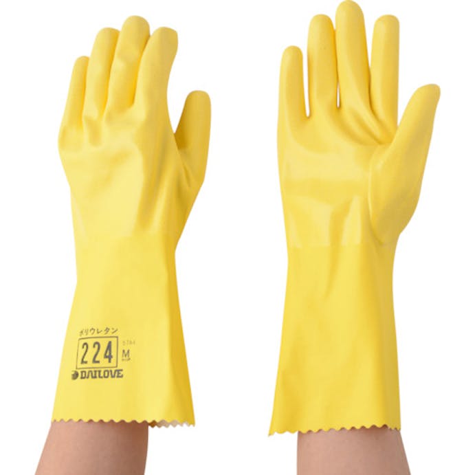 【CAINZ-DASH】ダイヤゴム 耐溶剤用手袋　ダイローブ２２４（Ｍ） D224-M【別送品】