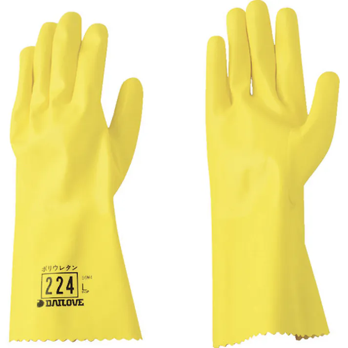 【CAINZ-DASH】ダイヤゴム 耐溶剤用手袋 ダイローブ224(L) D224-L【別送品】