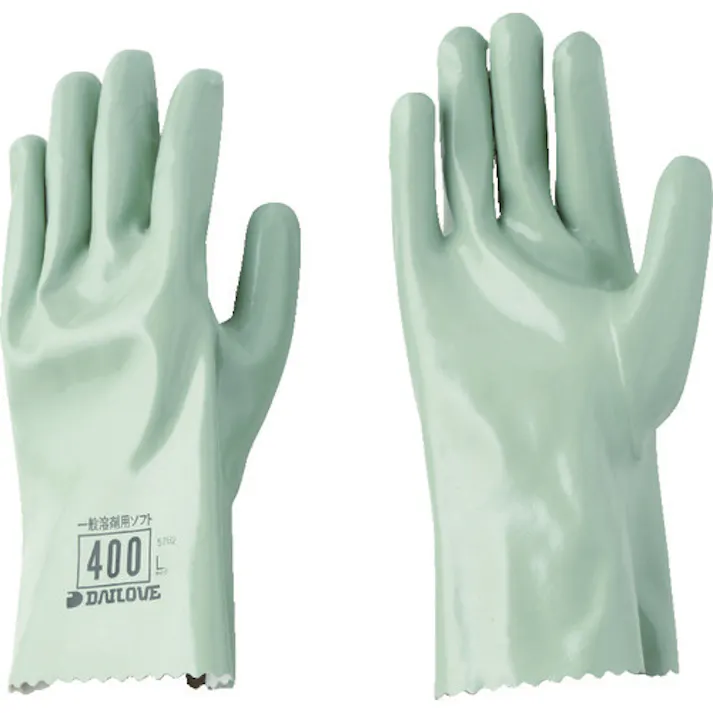 【CAINZ-DASH】ダイヤゴム 耐溶剤用手袋 ダイローブ400(LL) D400-LL【別送品】