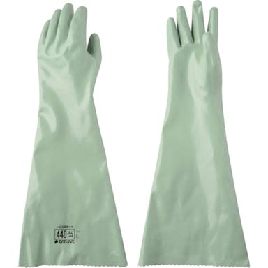 【CAINZ-DASH】ダイヤゴム 耐溶剤用手袋　ダイローブ４４０－５５（Ｌ） D440-55-L【別送品】