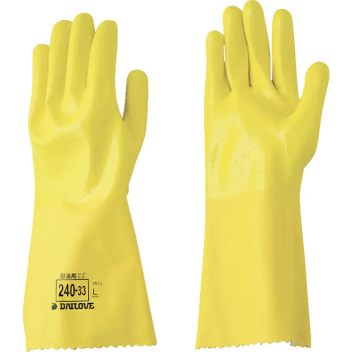 【CAINZ-DASH】ダイヤゴム 耐油手袋 ダイローブ240-33(L) D240-33-L【別送品】