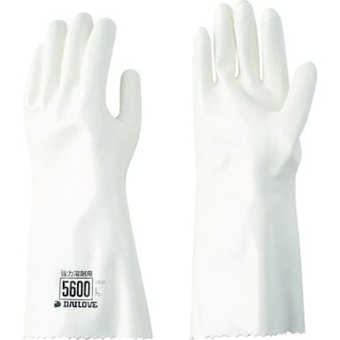 【CAINZ-DASH】ダイヤゴム 耐溶剤用手袋　ダイローブ５６００（ＬＷ） D5600-LW【別送品】