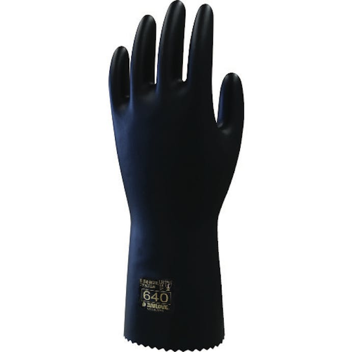 【CAINZ-DASH】ダイヤゴム 化学防護手袋　ダイローブ６４０（Ｓ） D640-S【別送品】