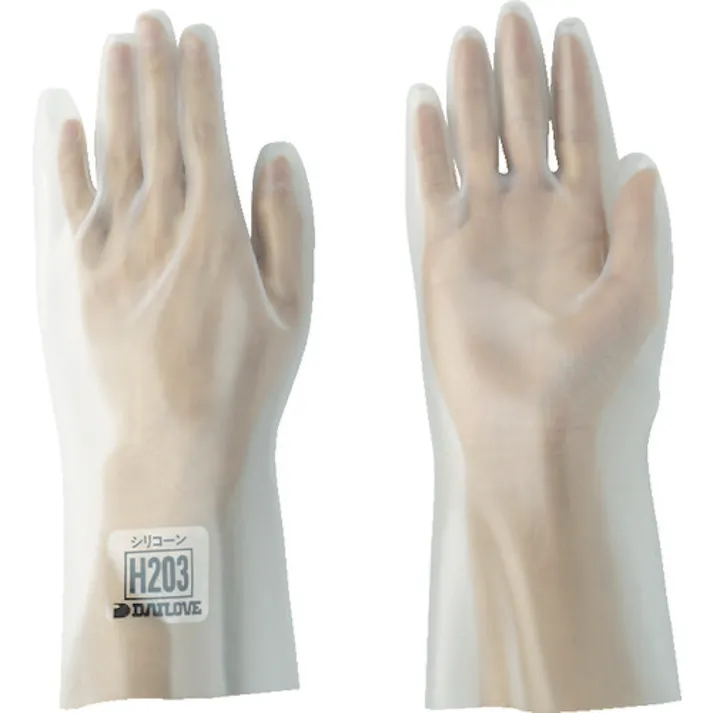 【CAINZ-DASH】ダイヤゴム 耐溶剤用手袋 ダイローブH203(M) DH203-M【別送品】