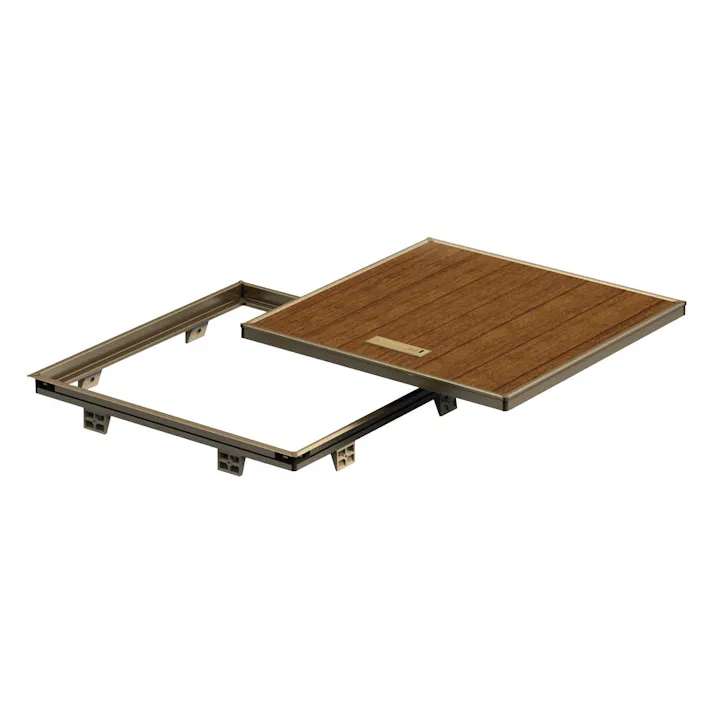 SPG 浅レス床下点検口 ライトブロンズ 606mm角 FH606B