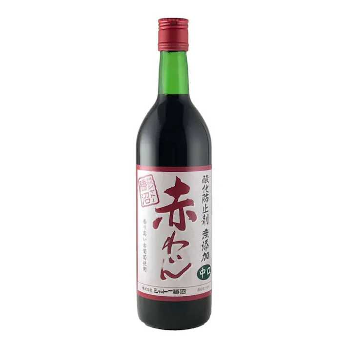 シャトー勝沼 無添加赤わいん 中口 720ml【別送品】