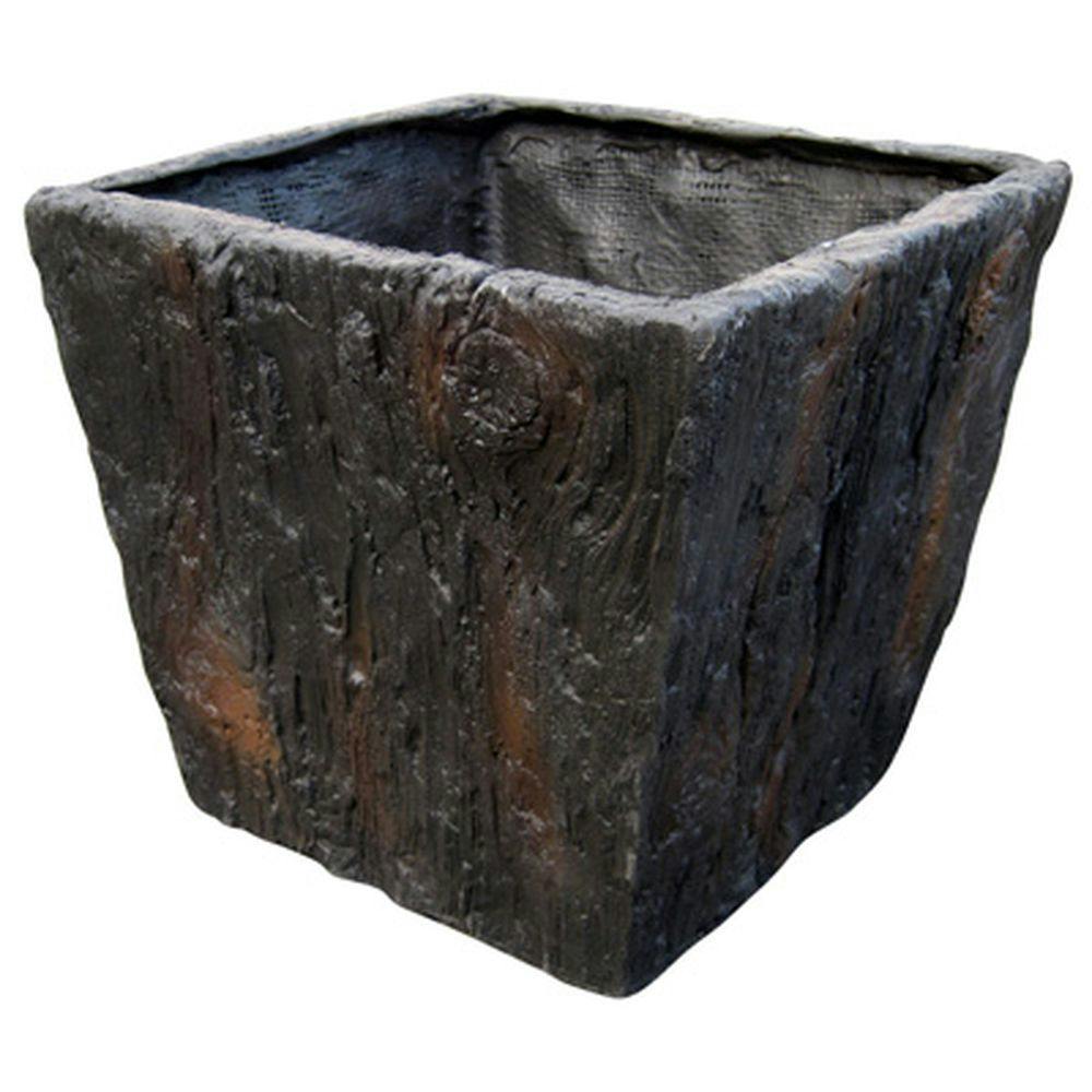 FRP ウッド調スクエアポット S