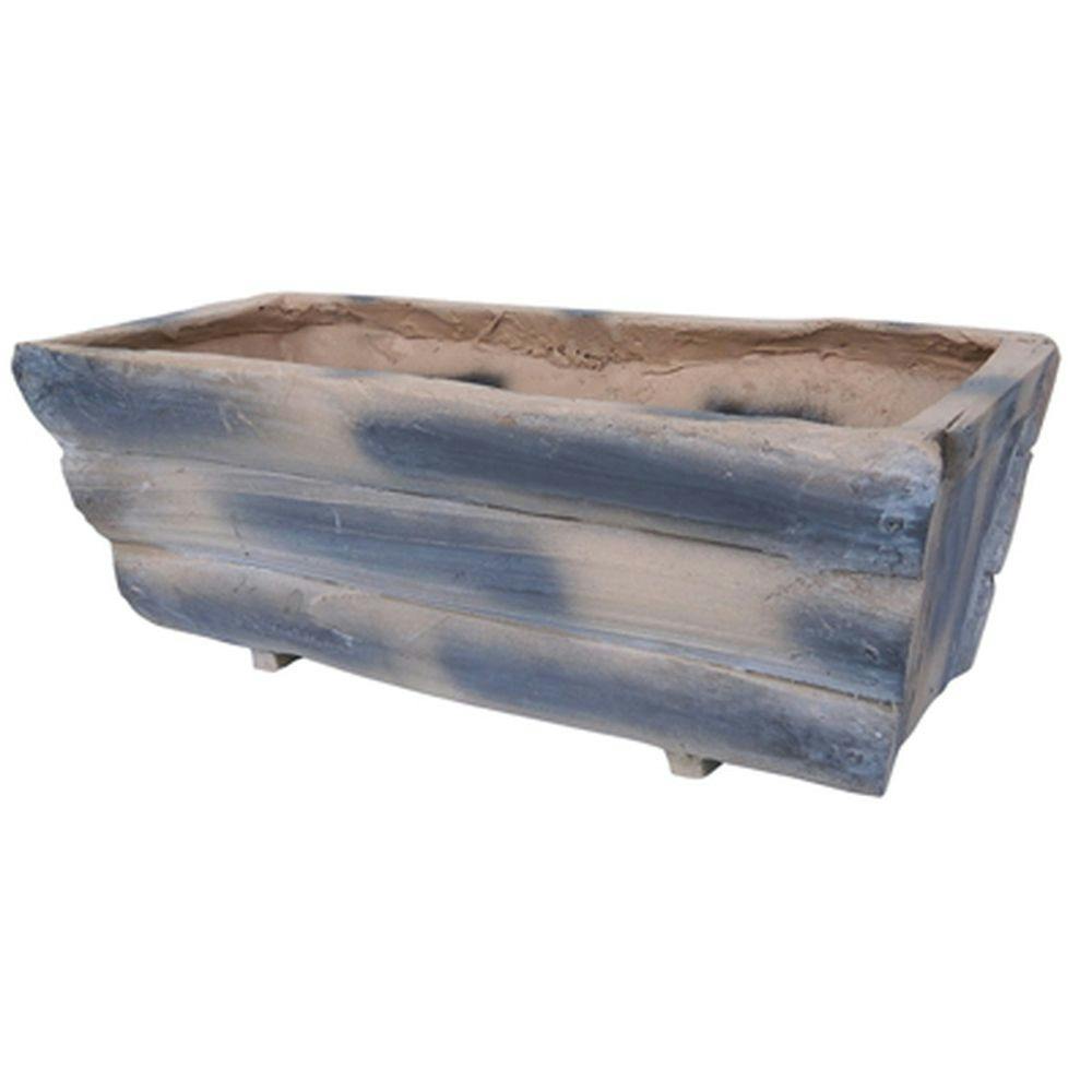 鉢・プランター ROOST FRP ログウッド調プランター 550 | 鉢・プランター・花台・温室