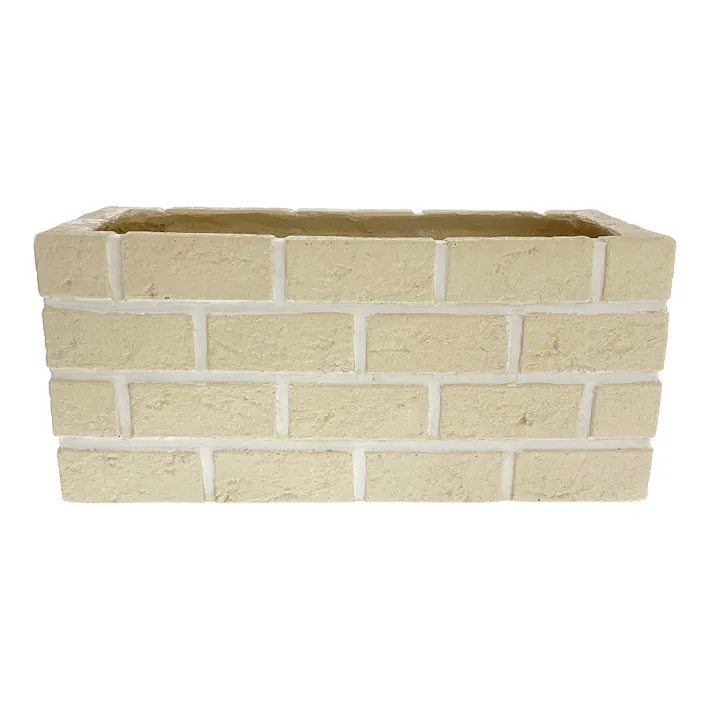 FRP レンガ調プランター 500 モカホワイト