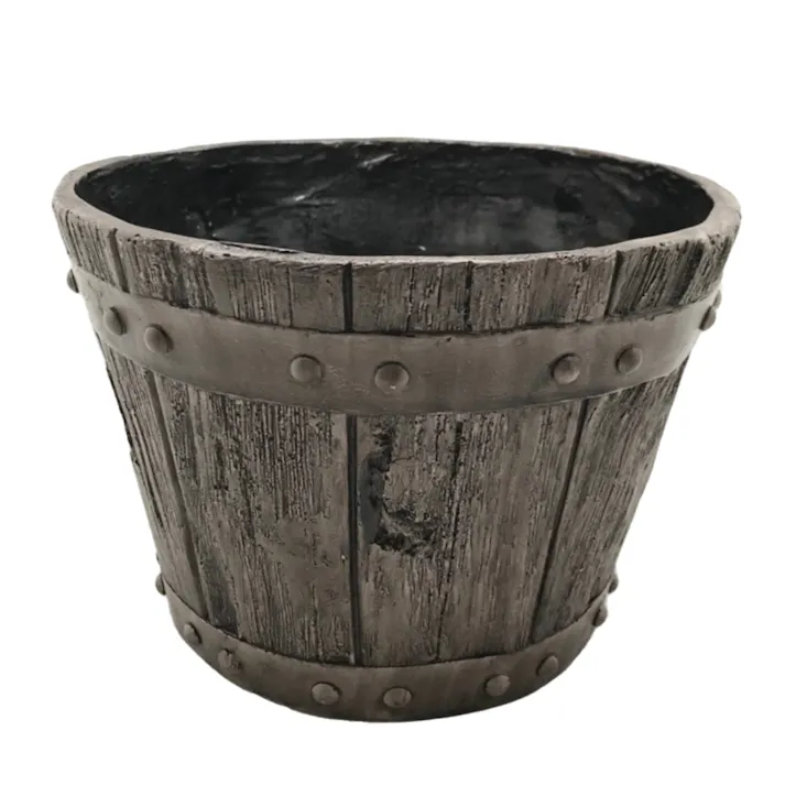 FRP ヴィンテージウッド バレルポット S