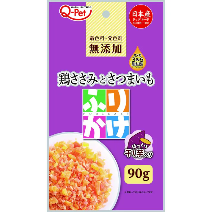 Q-Pet ふりかけ 鶏ささみとさつまいも 90g