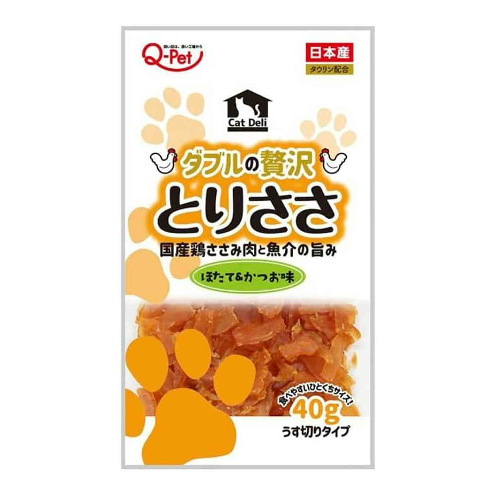 Cat Deli 国産鶏ささみとりささ ほたて＆かつお 40g | おやつ（猫