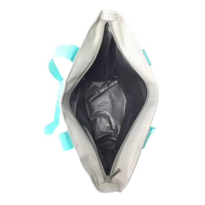 氷や水を入れられる 防水トートバッグ M グレー