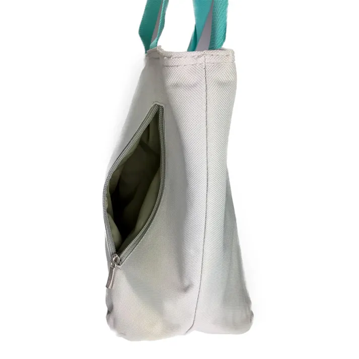 氷や水を入れられる 防水トートバッグ M グレー