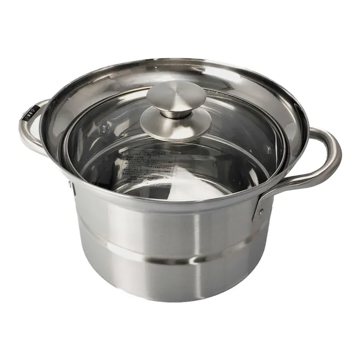 ふきこぼれにくいステンレス製兼用鍋 20cm