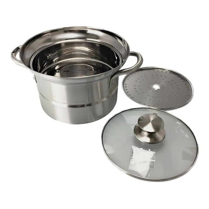 ふきこぼれにくいステンレス製兼用鍋 20cm