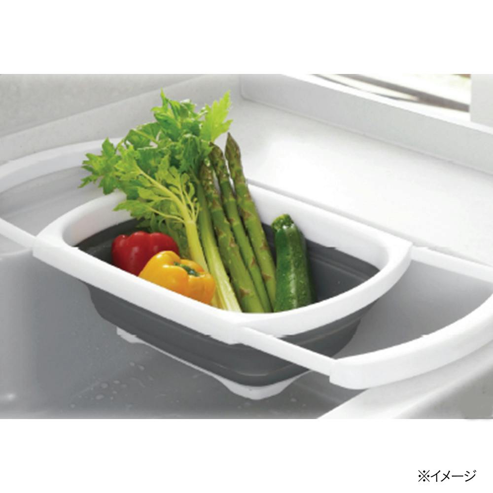 折りたたみできる伸縮水切りバスケット 水まわり品・水切りかご 折りたたみできる伸縮水切りバスケット 水まわり品・水切りかご