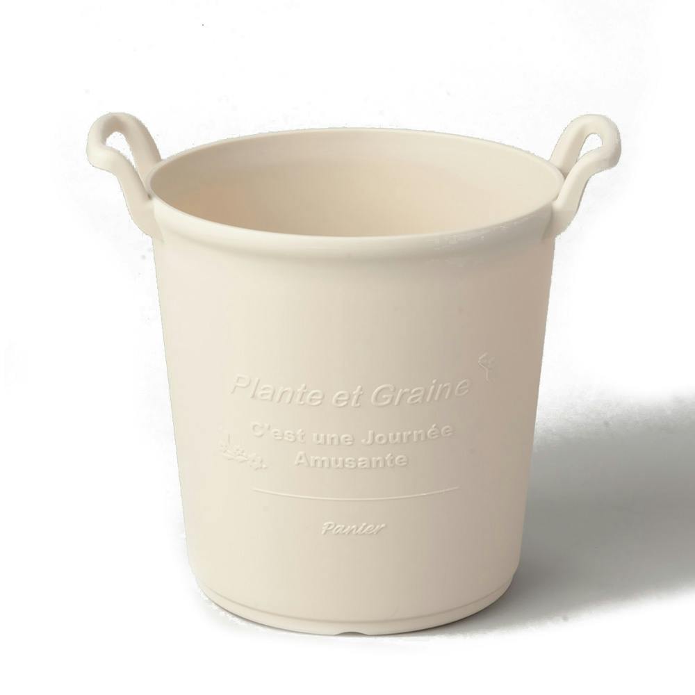 パニエポット 350 丸型 幅42×奥行35×高さ37.2cm ライトベージュ