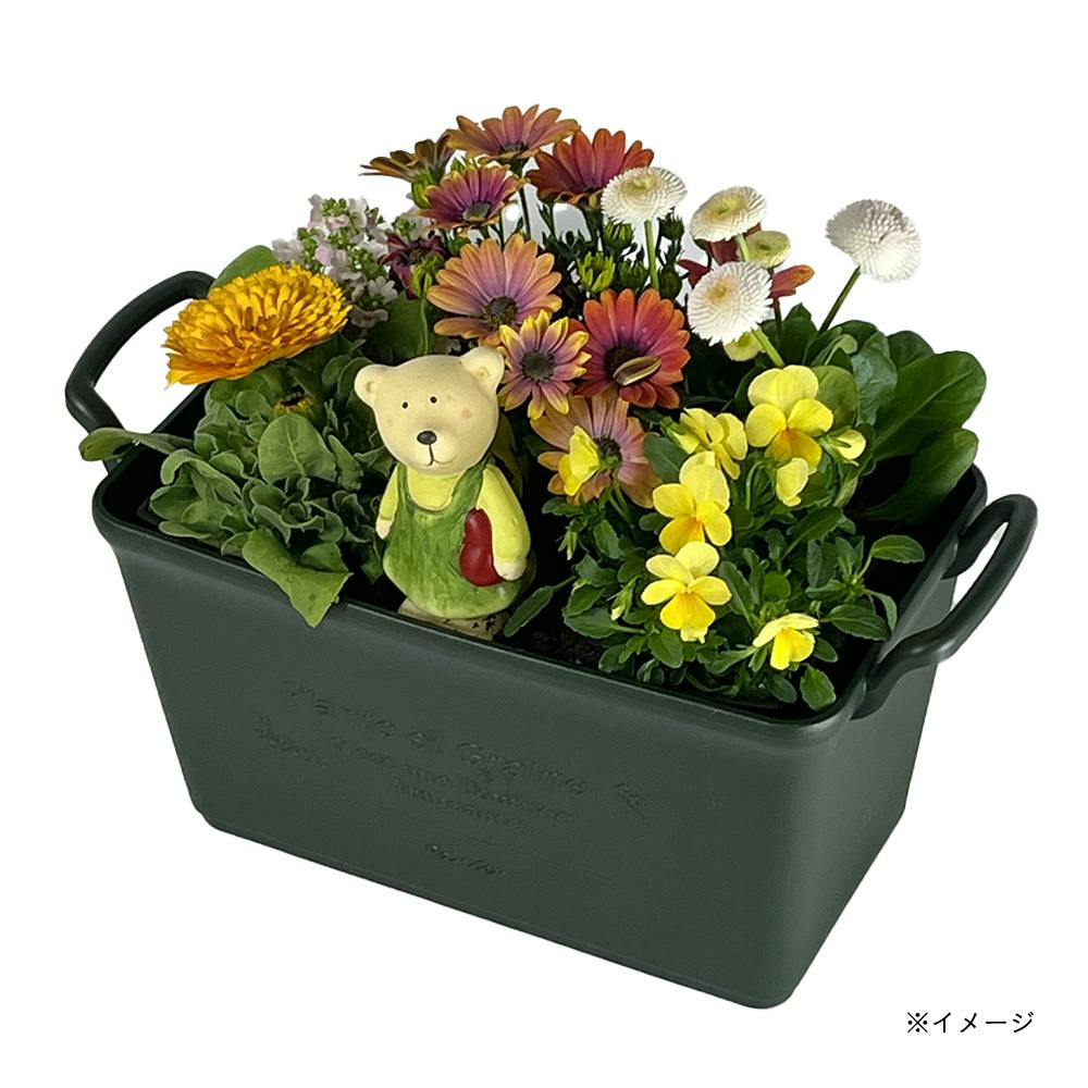 パニエプランター430 グリーン | 鉢・プランター・花台・温室 通販