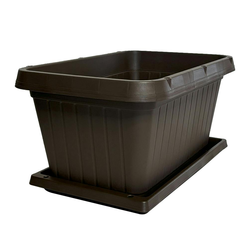 菜園プランター ガーデンプレート470 ダークブラウン | 鉢