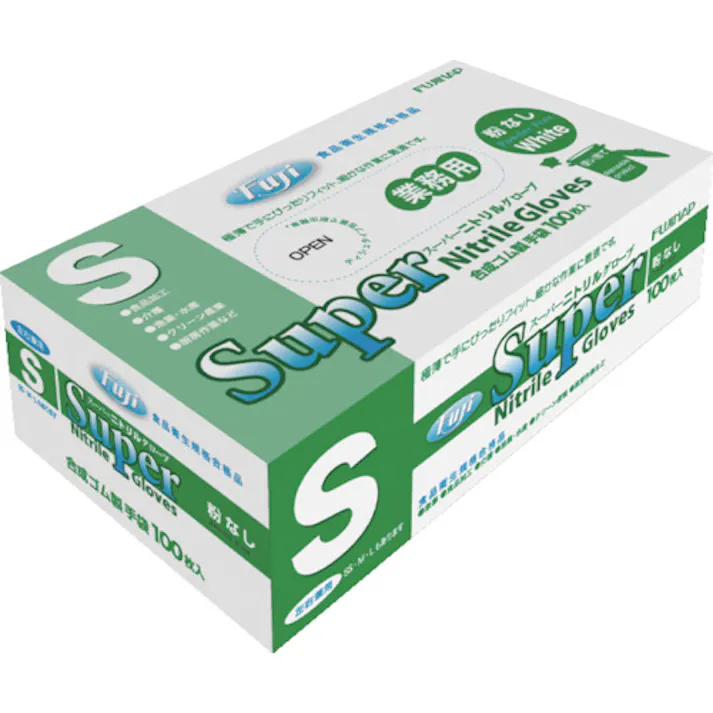 【CAINZ-DASH】フジナップ フジスーパーニトリルグローブ粉無白 S 678940【別送品】