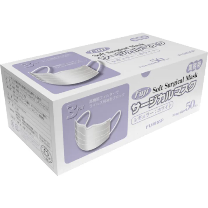 【CAINZ-DASH】フジナップ フジソフトサージカルマスク レギュラー ホワイト 964200【別送品】