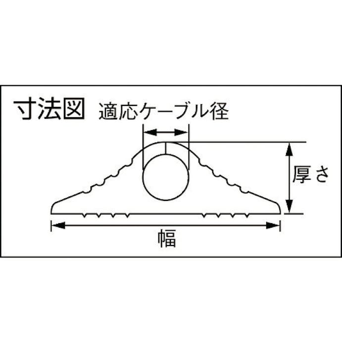 【CAINZ-DASH】大研化成工業 ケーブルプロテクタ１０ｘ５Ｍ　ブラック CP-10X5M BK【別送品】