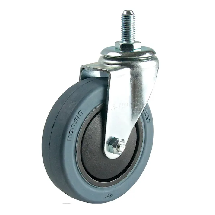 ねじ込み微音キャスター SES-75NRC M12×P1.75 25mm