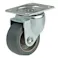 プレート式キャスター エラストマー車輪 自在 STC-25 EM 車輪径25mm