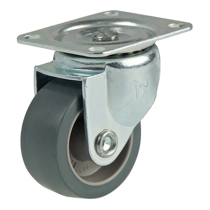 プレート式キャスター エラストマー車輪 自在 STC-50 TP 車輪径50mm