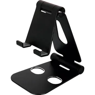 【CAINZ-DASH】オウルテック スマートフォン / タブレット対応 充電しながら角度調整できるアルミスタンド OWL-STD03-BK【別送品】