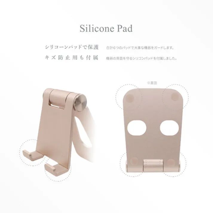 【CAINZ-DASH】オウルテック スマートフォン / タブレット対応 充電しながら角度調整できるアルミスタンド OWL-STD03-SI【別送品】