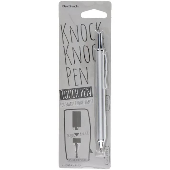 【CAINZ-DASH】オウルテック ゲームや写真の落書きもスラスラ描ける摩擦に強い導電繊維タイプ ストラップホール付き タッチペン OWL-TPSE05-PK【別送品】