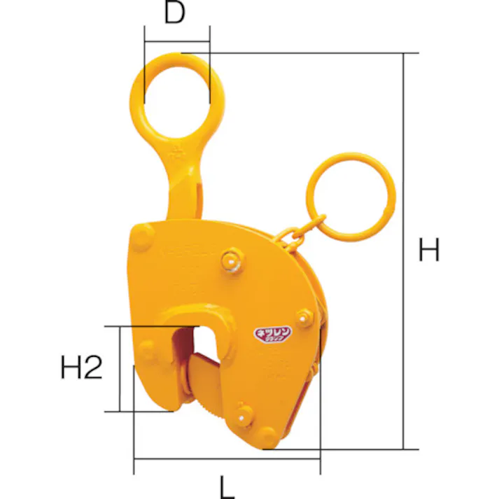 【CAINZ-DASH】三木ネツレン V-25ELC型 2TON 竪吊クランプ A2024【別送品】