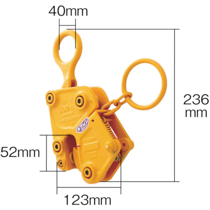 【CAINZ-DASH】三木ネツレン MK-V型 500Kg 竪吊クランプ A2099【別送品】