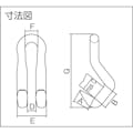 【CAINZ-DASH】三木ネツレン ＤＬ型　１ＴＯＮ　フック E2610【別送品】