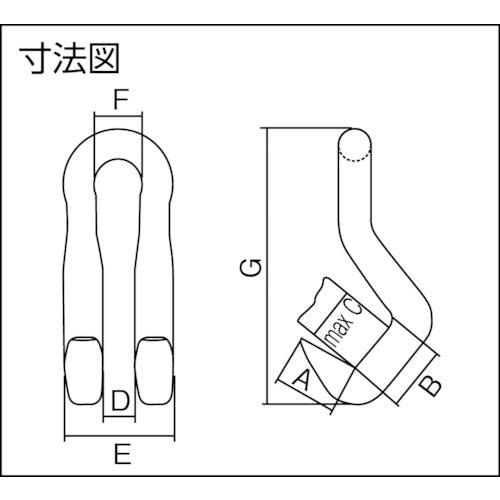 CAINZ-DASH】三木ネツレン ＤＬ型 ３ＴＯＮ フック E2612【別送品