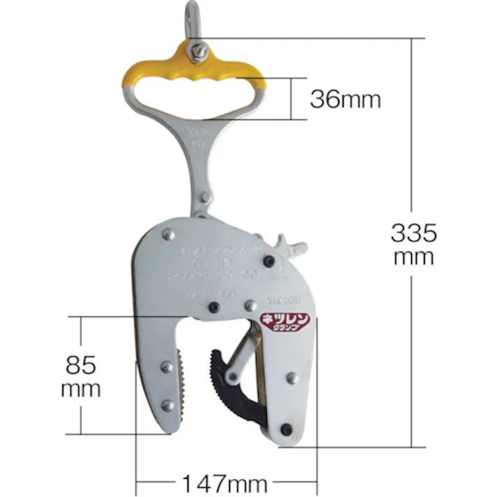 【CAINZ-DASH】三木ネツレン CU-H型(60) 250KG U字溝竪吊クランプ F3000【別送品】