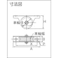 【CAINZ-DASH】ヨコヅナ ＭＣ防音重量戸車　車輪径９０ｍｍ　Ｈ型 JMS-0906【別送品】