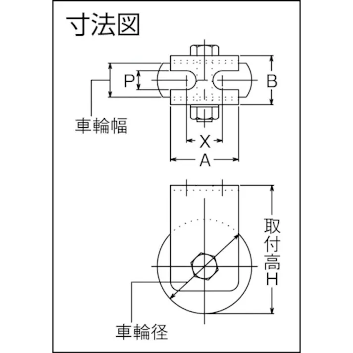 【CAINZ-DASH】ヨコヅナ ベアリング入 ステンレスキャスター戸車 75山R CBS-0758【別送品】
