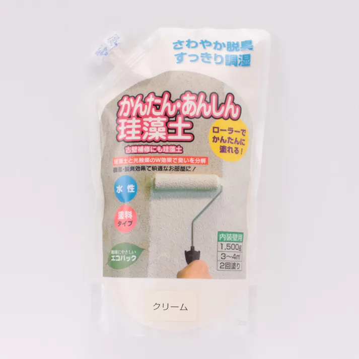 フジワラ化学 かんたん・あんしん 珪藻土 クリーム 1.5kg