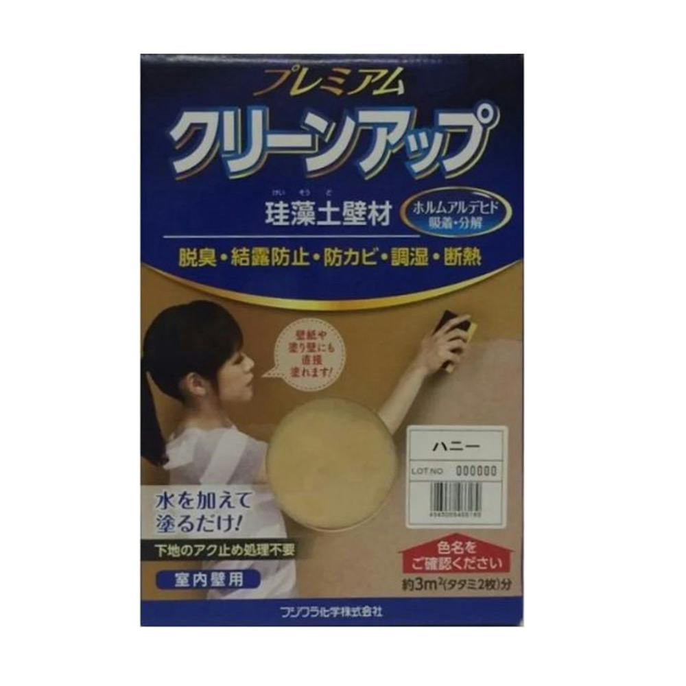 フジワラ化学 プレミアムクリーンアップ珪藻土壁材 1坪用 ハニー 家庭壁 フジワラ化学 プレミアムクリーンアップ珪藻土壁材 1坪用 ハニー 家庭壁