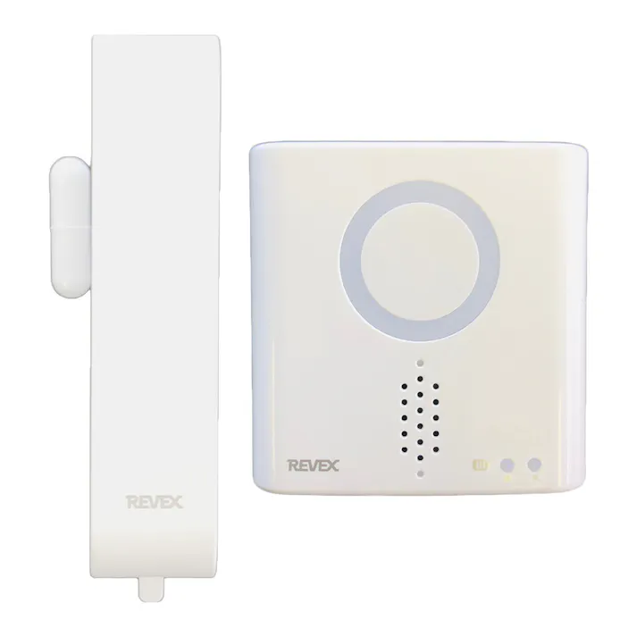 ドア・窓センサーセット XP730A 防犯 配線不要 取付簡単 窓・ドア開閉センサー感知 電池式(電池別売) 防雨仕様