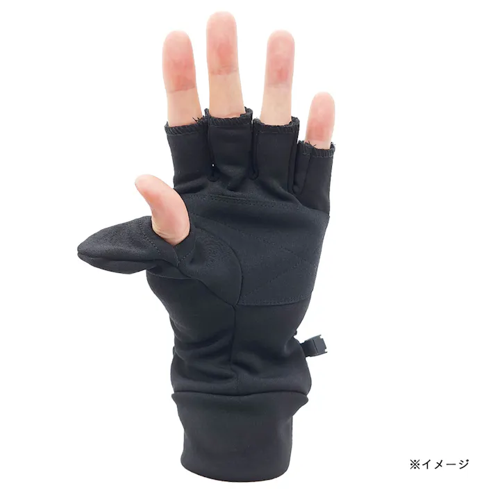 オーバーミトングローブ フリーサイズ ブラック PK-19