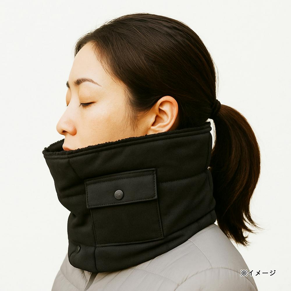 前開きネックウォーマー ブラック ZN-10 | スポーツ・アウトドア用品