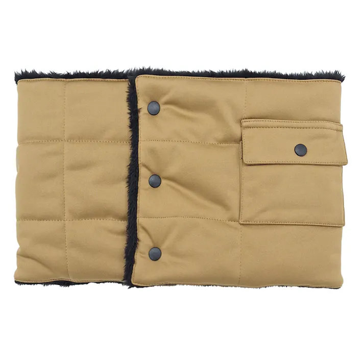 前開きネックウォーマー ベージュ ZN-10